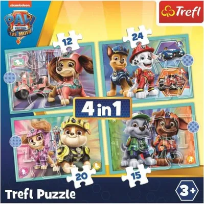 Obrázok produktu pre Detské Puzzle 71 dielikov 4v1 - Labková patrola