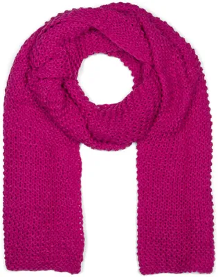 Produktbild von styleBREAKER Damen langer Strick Schal mit Wellen Strickmuster, warmer Winter Strickschal Einfarbig 01018168