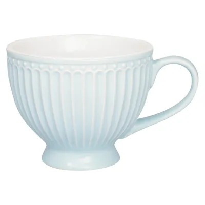Zdjęcie produktu dla Greengate filiżanka do herbaty ALICE PALE BLUE Niebieska ceramiczna filiżanka do herbaty z uchwytem 400 ml