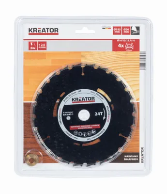 Image de KREATOR KRT020307 - Lame de scie pour scie plongeante 185mm, 24T