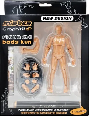Zdjęcie produktu dla Figurka przegubowa GRAPH'IT, człowiek BODY KUN