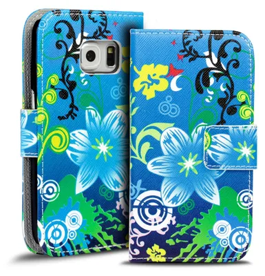 Immagine prodotto di Custodia del telefono cellulare per Samsung Galaxy S6 Edge cover Custodia protettiva in Finto cuoio con motivo