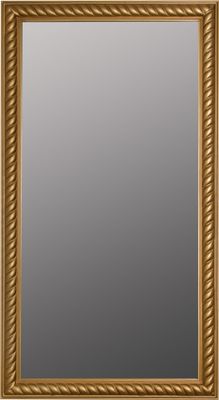 Wandspiegel Spiegel Badezimmerspiegel, Farbe:Gold, Größe:132 x 72 cm