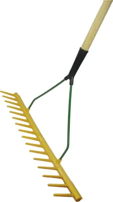 Produktbild von Kst-Gartenrechen, 16 Zinken, 640 mm, mit Stiel