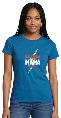 Produktbild von Spreadshirt Ich Bin Die Mama | Das Reicht Frauen T-Shirt, L, Antikblaues Saphir meliert