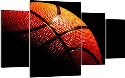 Produktbild von Bild auf Leinwand - Leinwandbild - Basketball Spiel Sport - 160x90cm - Wand Bild - Wanddeko - Leinwanddruck - Bilder - Kunstdruck - Wanddekoration - Leinwand bilder - Wandkunst - DL160x90-2225