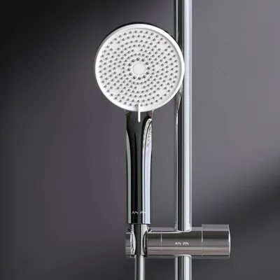 Produktbild von AM.PM Play Duschkopf Handbrause Runde 5 Strahlarten Brause Duschbrause, Chrom