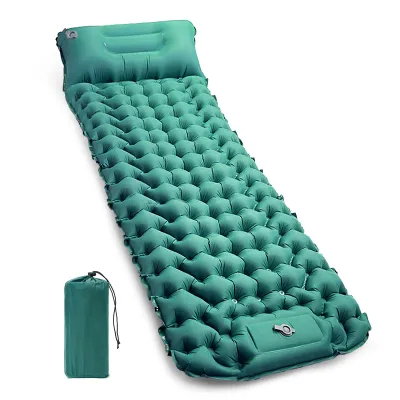 Produktbild von Isomatte, Isomatten Camping, Isomatte Outdoor, Dicke Ultraleicht Isomatte Ultraleicht mit Kissen Selbstaufblare Schlafmatte, wasserdichte & Faltbare