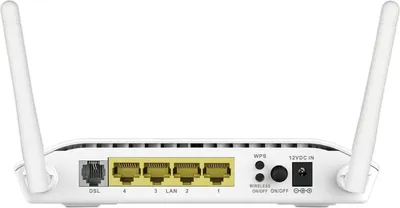 Produktbild von D-Link N300 ADSL2+, Wi-Fi 4 (802.11n), Einzelband (2,4GHz), Ethernet/LAN, ADSL, Weiß, Tragbarer Router