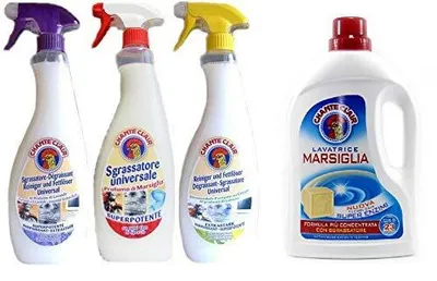 Produktbild von Testpaket Chante Clair Sgrassatore Universale 3 Sorten + Chante Clair Lavatrice marsiglia 1,44Lt