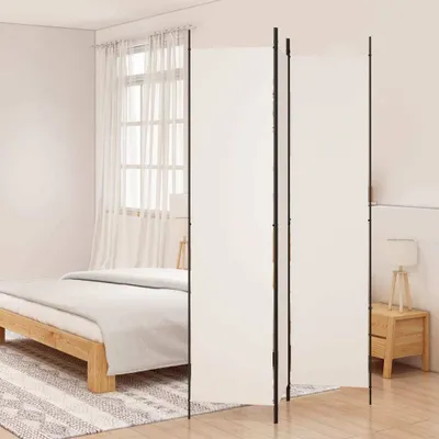 Produktbild von Möbel 3-tlg. Paravent Weiß 150x220 cm Stoff - Paravents 350194