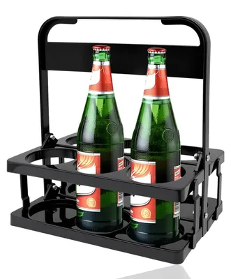 Produktbild von Flaschenträger für 6 Flaschen, faltbar und tragbar