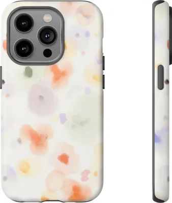 Produktbild von Sanftes Aquarell-Blumenmuster – Hülle Kompatibel mit iPhone 14 Pro