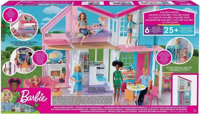 Produktbild von Mattel FXG57 - Barbie - Malibu Haus mit Zubehörteilen