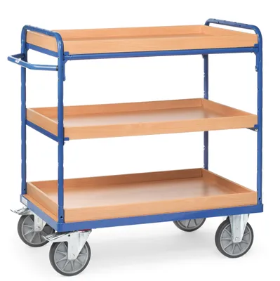 Zdjęcie produktu dla fetra 8121, Stal, Wózek transportowy, Niebieski, 600 kg, 4 szt., 20 cm