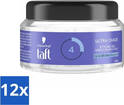 Obrázek produktu pro Taft - Ultra Chaos 4 - Stylingový gel - kreativní fixace - 250 ml - hodnotné balení - 12 kusů