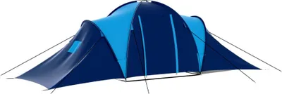 Produktbild von vidaXL Campingzelt Stoff 9 Personen Dunkelblau und Blau