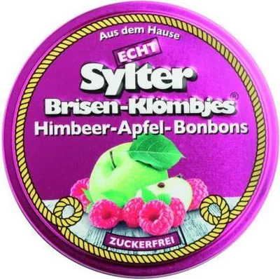 Produktbild von Originálne Sylt Malinové jablkové cukríky bez cukru 70 g