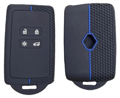Immagine prodotto di Custodia in silicone per chiavi auto, protezione per Renault Dacia, colore blu