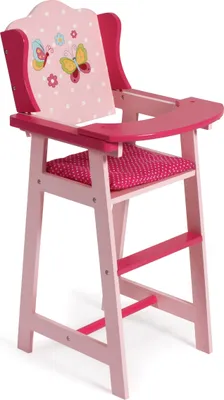 Produktbild von Puppen-Hochstuhl, Dessin Papilio pink