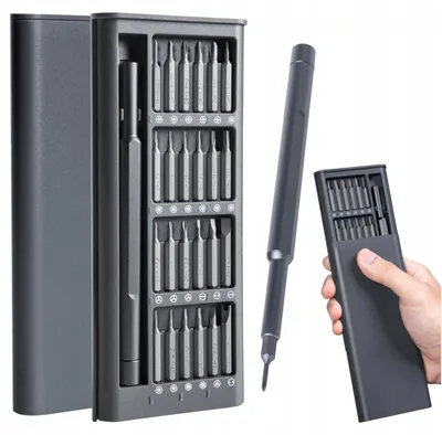 Produktbild von Präzisionsschraubensatz Mit 25 Magnetischen Bits + Etui