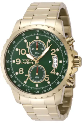 Obrázek produktu pro Invicta Specialty 69793 Pánské hodinky - Quartz strojek - Ocel s zeleným ciferníkem - 47 mm