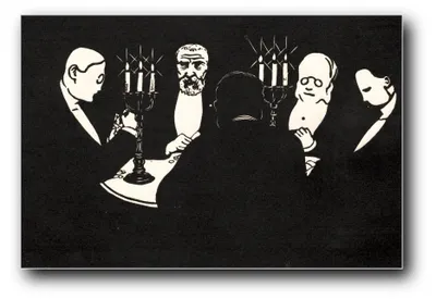 Produktbild von Kunstdruck „Poker“ von Félix Vallotton – 40 x 60 cm – ungerahmt