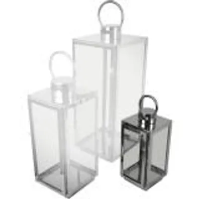 Obrázok produktu pre Lampáš Kovový NEREZ  12,5 x 13,5 x 30 cm