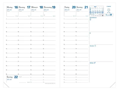 Immagine prodotto di Quo Vadis Agenda 2024-2025 10x15 cm Carta Clairefontaine Bianca