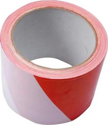 Zdjęcie produktu dla Taśma ostrzegawcza biało-czerwona 75 mm x 100 m