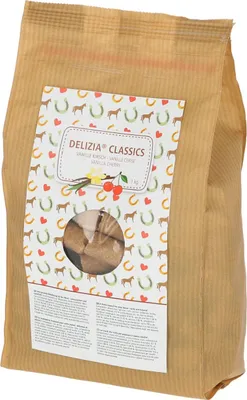 Obrázek produktu pro Kerbl Delizia Belohnungswürfel Classic (1kg Beutel Vanille/Kirsche Snack) 325123