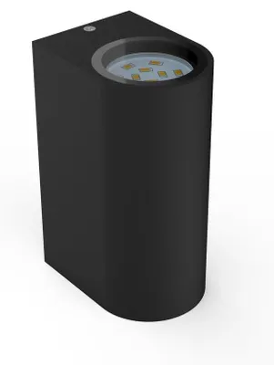 Produktbild von LED Außenleuchte Außenwandleuchte IP44 Wand-Spot Strahler Lampe Bad GU10 SCHWARZ