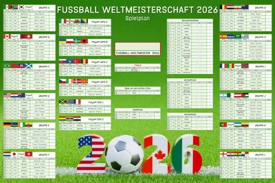 Obrázek produktu pro Plánovač mistrovství světa ve fotbale 2026 s play-off – 61 x 91,5 cm