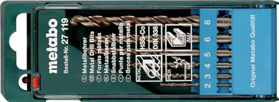 Produktbild von Metabo HSS-Co-Bohrerkassette 6-teilig