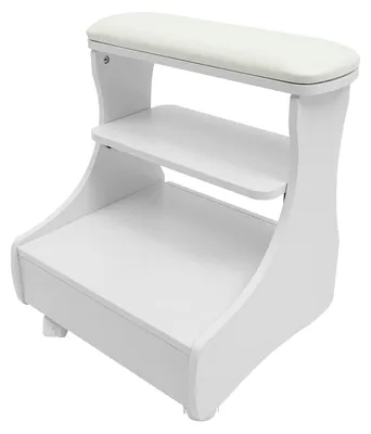 Zdjęcie produktu dla Krzesło do pedicure na kółkach - białe