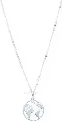 Produktbild von JuwelmaLux Kette mit Anhänger Welt Silber 925 JL16-05-0287