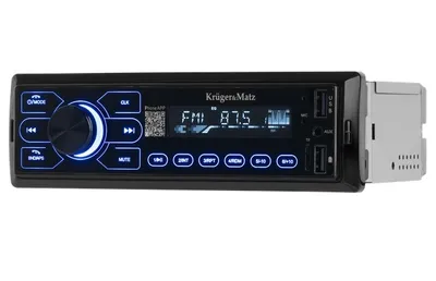 Obrázek produktu pro Kruger&Matz KM2013 Autorádio s Bluetooth, DIN, USB, AUX, Jack 3,5 mm