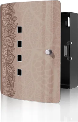 Zdjęcie produktu dla Skrzynka na klucze banjado Design ze stali nierdzewnej na 10 kluczy, wymiary 24 x 21,5 x 7 cm, z zamknięciem magnetycznym,  wzory [BWSK 10341]