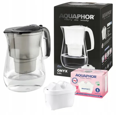 Obrázok produktu pre Čierna filtračná kanvica Aquaphor Onyx 4.2 s filtrom B25 Mg+