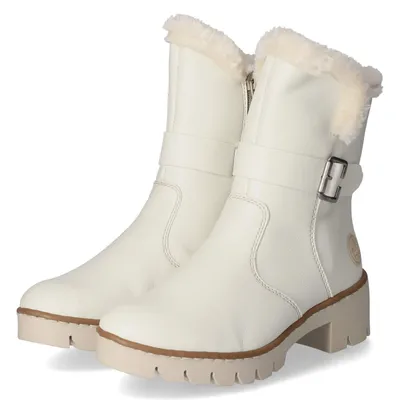 Produktbild von Rieker Winterstiefeletten Damen Kunstleder Weiß Größe: 41