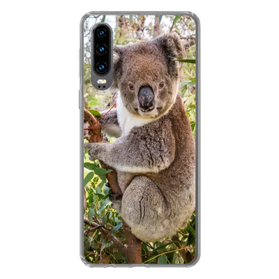 Produktbild von MuchoWow® Handyhülle Schutzhülle Hülle für Huawei P30 Koala - Blätter - Kinder - Jungen - Mädchen Silikon Softcase Handy Hülle - Kartenbesitzer