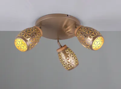 Produktbild von LED Deckenstrahler schwenkbar große ausgefallene Deckenleuchte Wohnzimmer, Ø58cm