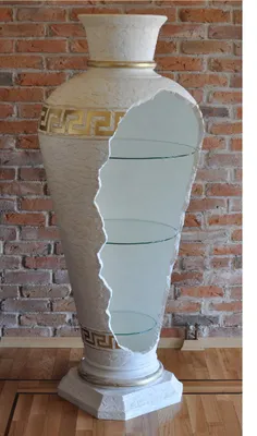 Produktbild von Design Bar Vasenbar Regal Glas Leuchte Vase Schrank Vitrinen 6851