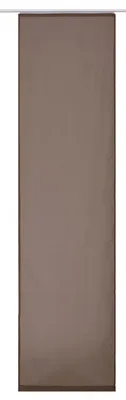 Produktbild von Elbersdrucke Flächenvorhang Feel Good Uni 06 Uni braun transparent 60x245cm 197209 Schiebevorhang