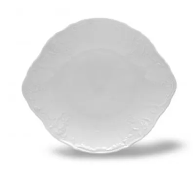 Zdjęcie produktu dla Bernadotte, biały talerz na ciasto, 27 cm, porcelana, Thun 1794