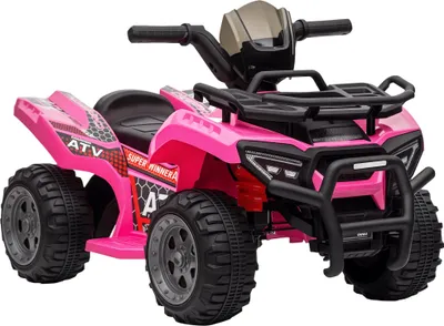 Zdjęcie produktu dla HOMCOM Dziecięcy Quad Elektryczny 6V Quad Dziecięcy z funkcją jazdy do przodu, muzyką, Elektryczny Quad dla Dzieci 1,5-3 Lat Różowy