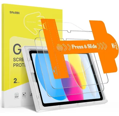 Productafbeelding van Beschermfolie voor iPad, 2 stuks, geschikt voor de 11e/10e generatie, 10,9 inch en 11 inch modellen, krasbestendig, zonder luchtbellen, HD-helderheid
