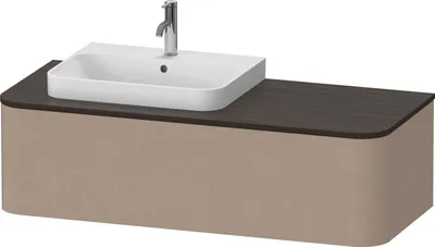 Produktbild von DURAVIT HP4942L75750010 WTU HappyD2+ wandh.,354x1300x550mm