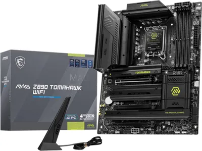 Zdjęcie produktu dla MSI MAG Z890 TOMAHAWK WIFI - Płyta główna - ATX - Gniazdo LGA1851 - Chipset Z890 - USB 3.2 Gen 1, USB 3.2 Gen 2, USB-C 3.2 Gen2, USB4, USB-C 3.2 Gen 2x2 - 5 Gigabit Ethernet, Wi-Fi 7, Bluetooth - Wbudowany układ graficzny (wymagany procesor)