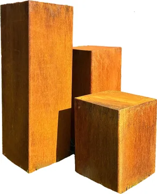 Produktbild von SET L+M+S Säulen Edelrost, Gartendeko, Rostdeko, Stele